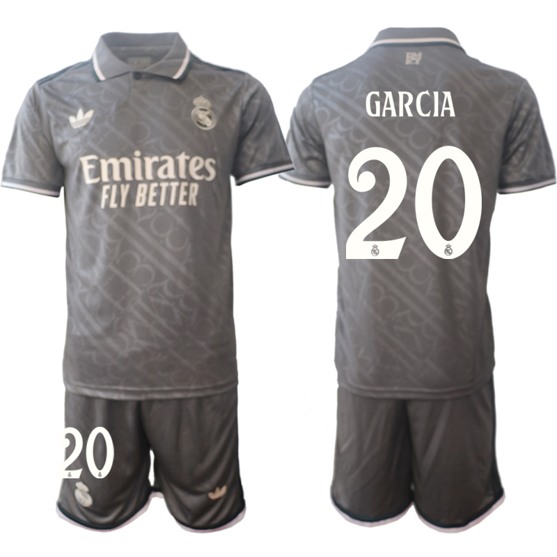 Men 2024-2025 Club Real Madrid away Grey #20 Soccer Jersey